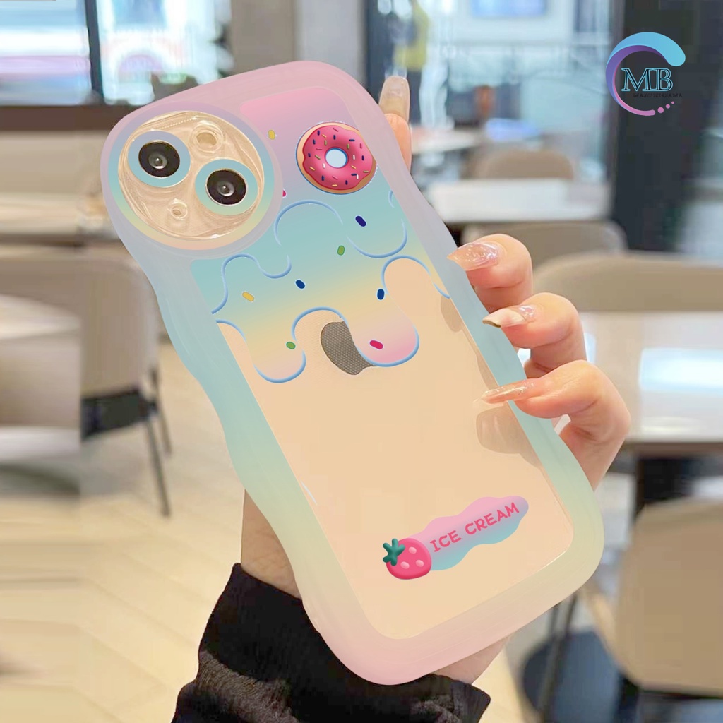 SS143 SOFTCASE SILIKON WAVY ICE CREAM FOR OPPO A3S A1K A5S A7 A12 F9 A11K A15 A15S A35 A16 A16S A17 A17K A36 A76 A37 NEO 9 A39 A57 A5 A9 2020 A52 A92 A53 A33 2020 A54 A55 A57 2022 A77S A71 A74 A95 F19 MB4431