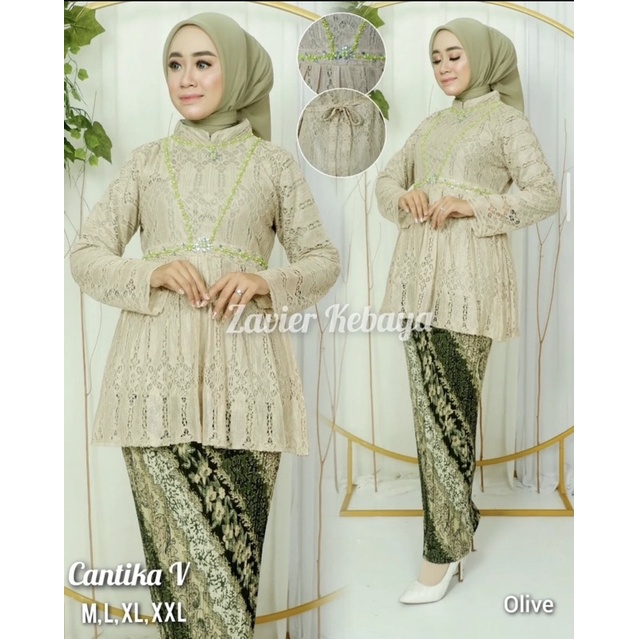 Permata Olshop / Kebaya Cantika Vie Modern / Kebaya Wisuda Payet / Kebaya Modern / Kebaya Remaja / Kebaya Brukat