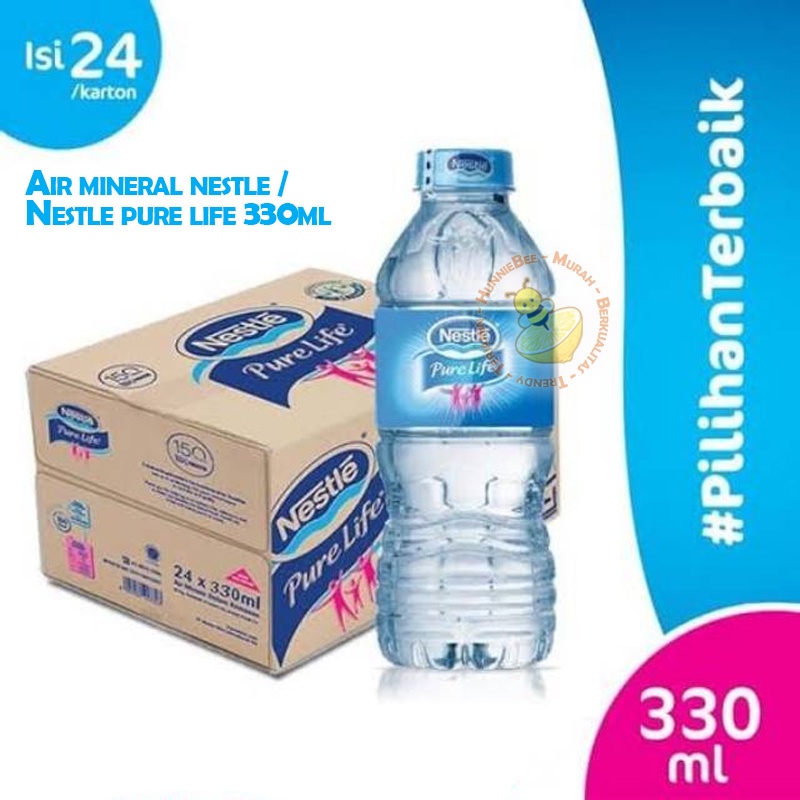 

Air mineral nestle / Nestle pure life 330ml dan 600 ml 1500 ml1 Karton Varian