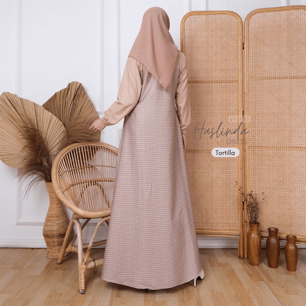 KUPNAD Gamis Premium Katun Toyobo dan Katun Jepang - Haslinda Dress by KUPNAD super halus adem dan nyaman cocok untuk sehari-hari