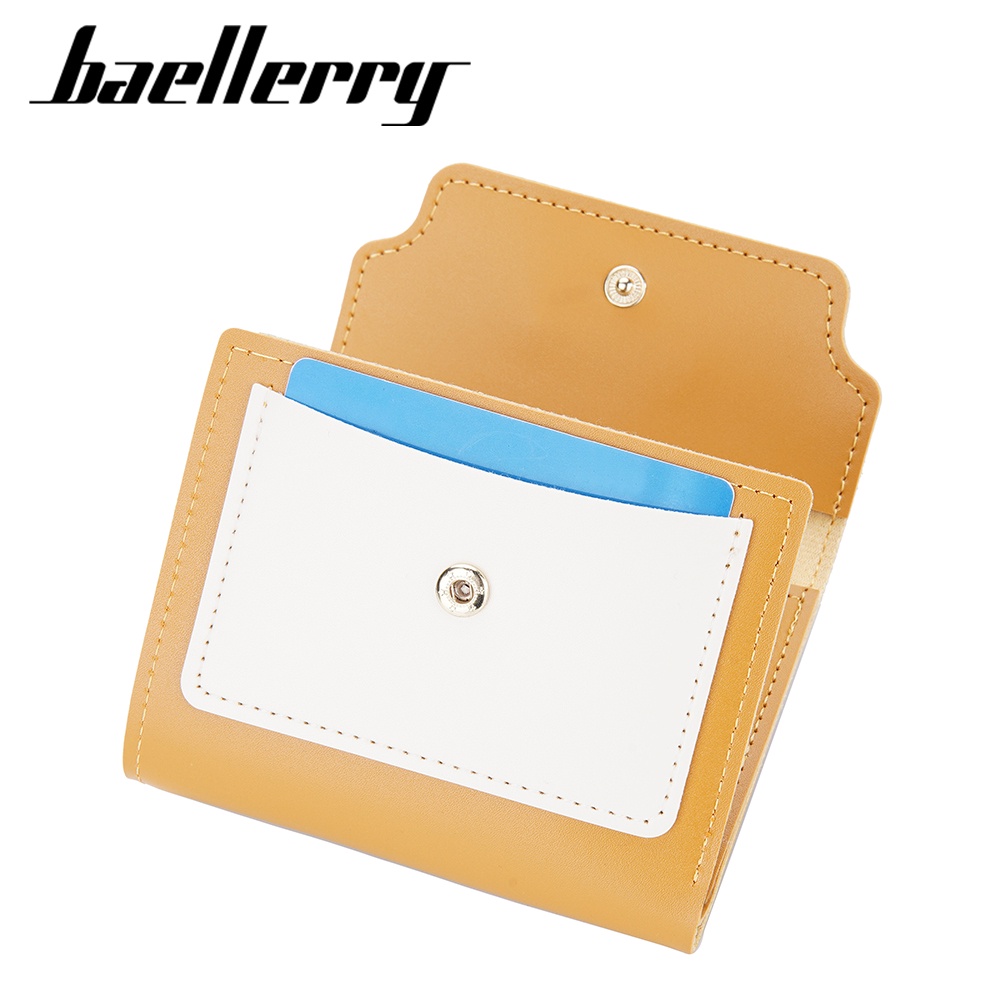 BAELLERRY N2378 Dompet Wanita Kecil Trifold Bahan Kulit PU Leather Premium WATCHKITE WKOS