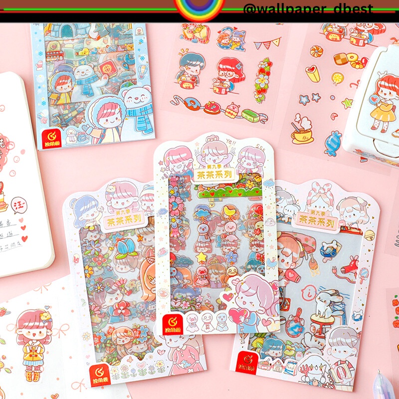

ISI 4 LEMBAR MANDOU ANIME GIRL KARTUN SERIES CUTTING STICKER DECORATIVE PACK STIKER DEKORASI JOURNAL LUCU PET TRANSPARANT UNTUK HIAS SCRAPBOOK BUKU DIARY HP HOBI JOURNALING DLL @wallpaperdbest