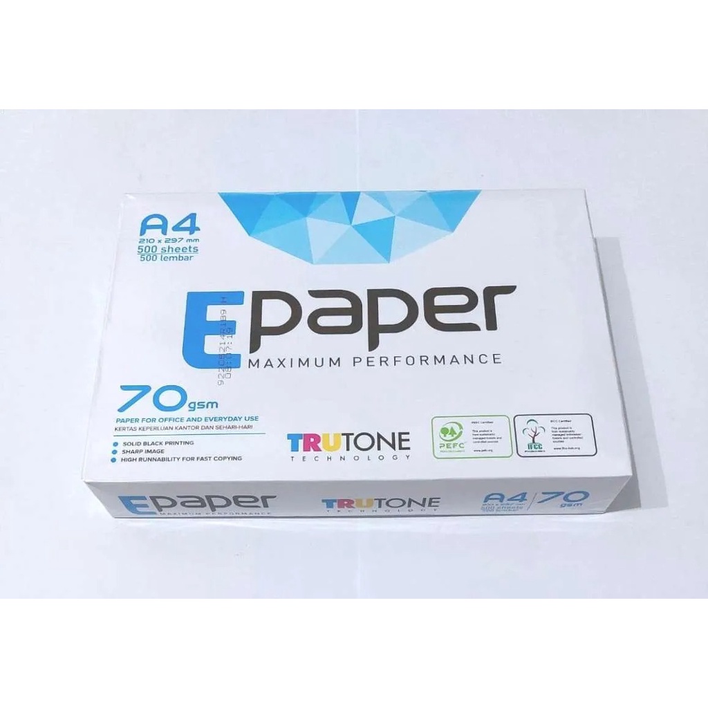 E-PAPER - KERTAS HVS / KERTAS PRINT  A4 70 GRAM