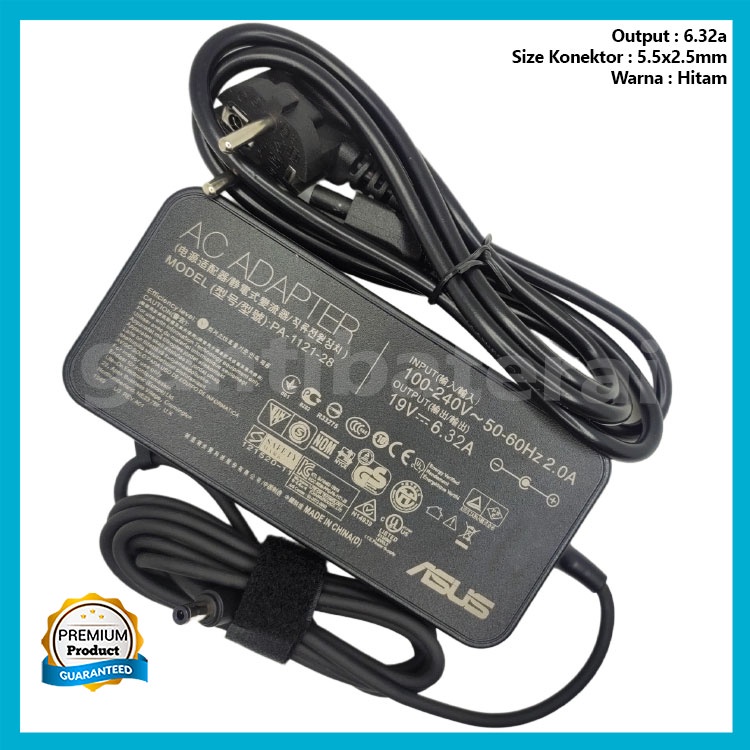 Adaptor Charger Laptop Asus ROG 19V 6.32A 120W 6.0 x 3.7mm Jarum