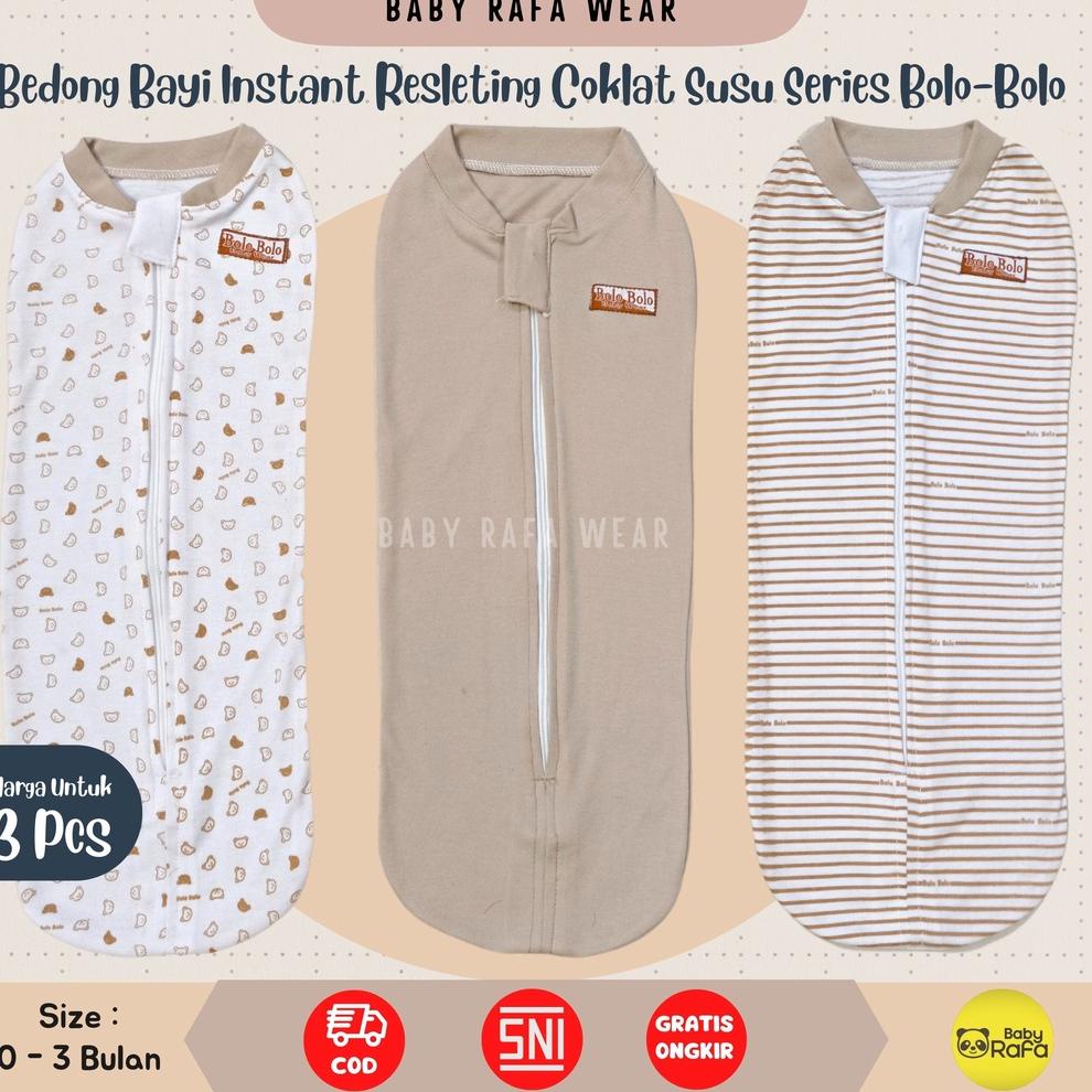 HARGA BERSAHABAT Serian Coklat Susu - 3 pcs Bedong INSTAN RESLETING COKLAT SUSU SERIES merk SNI Bolo