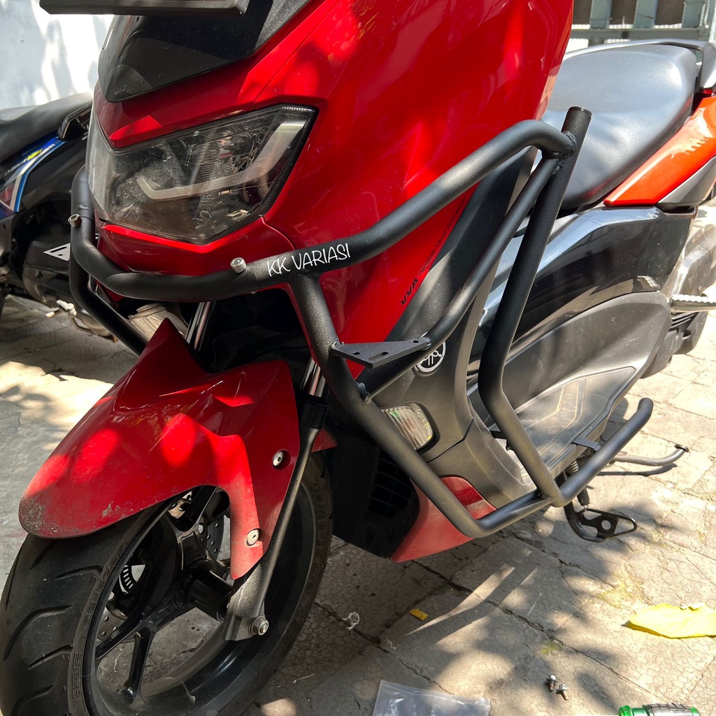 KK Kawahara Crash Bar Breket Body Full Protector Nmax new + Dudukan Lampu Tembak Nmax New