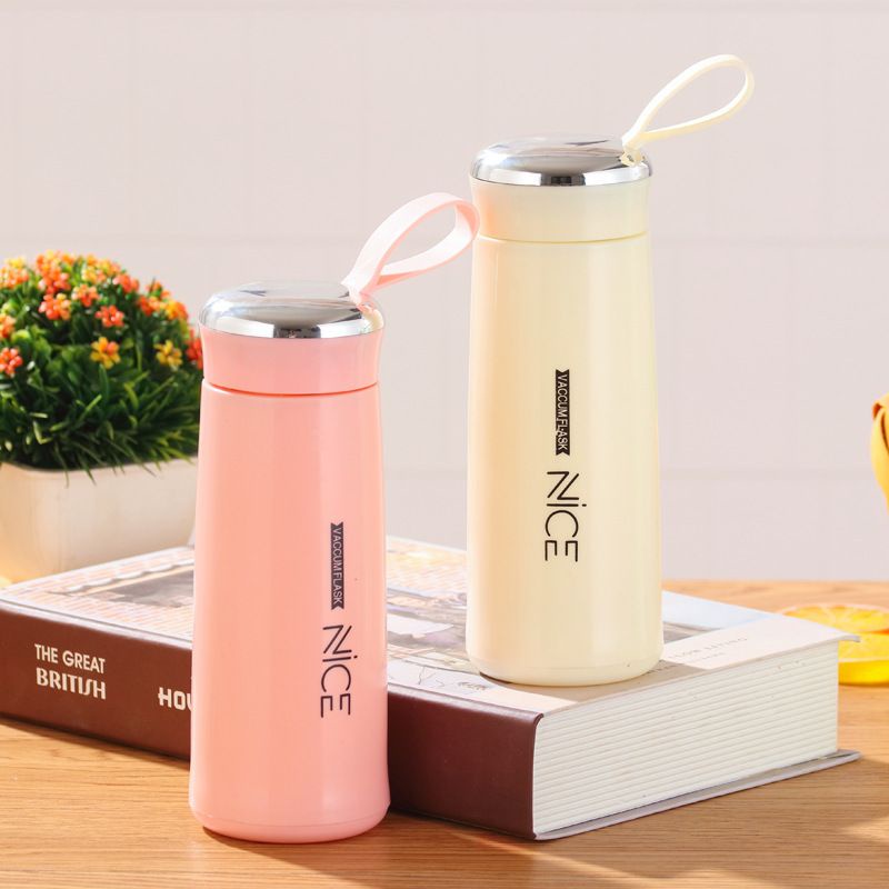 OVERFLOWS.ID BOTOL MINUM KACA BOTOL MINUM ANAK KARAKTER LUCU TUMBLER TERMOS IMPORT VACUMM FLASK NICE 400ML BPA FREE