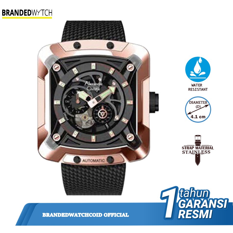 Jam Tangan Pria Alexandre Christie AC 3030 MC Black Bronze/ JAM TANGAN MURAH/ AC 3030 / JAM ORIGINAL