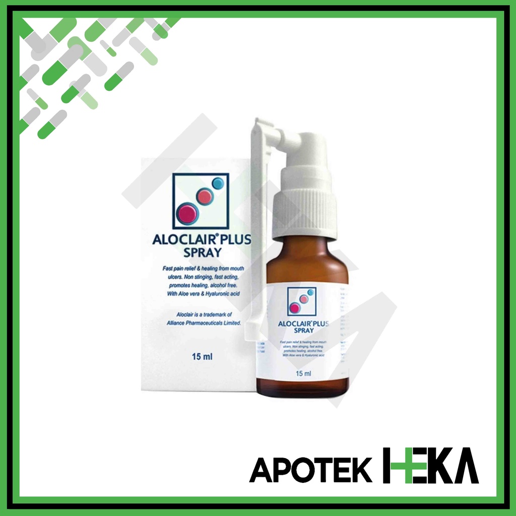 Aloclair Plus Spray 15 ml - Obat Semprot Sariawan (SEMARANG)