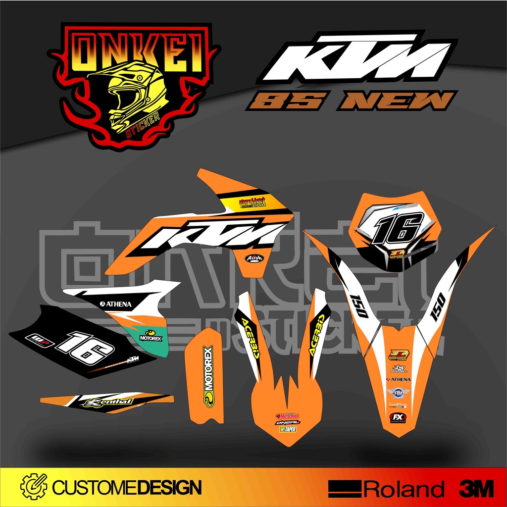 DECAL STICKER KTM 85 NEW KN1