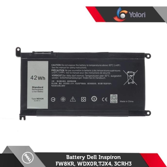 Baterai FW8KR WDX0R TJX4 for Dell Inspiron 7368 7460 7472 Original