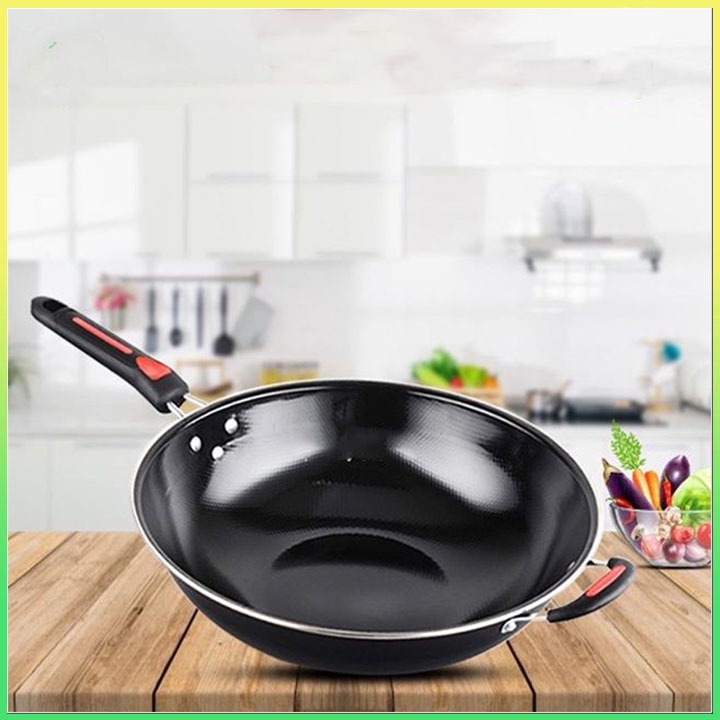 WAJANG GAGANG VICO 32CM ENAMEL ANTI LENGKET / WAJAN TEFLON GAGANG 32CM / WAJAN PENGGORENGAN TEFLON 3