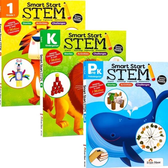 

Evan Moor Smart Start Stem Grade Prek To G1.3 Books