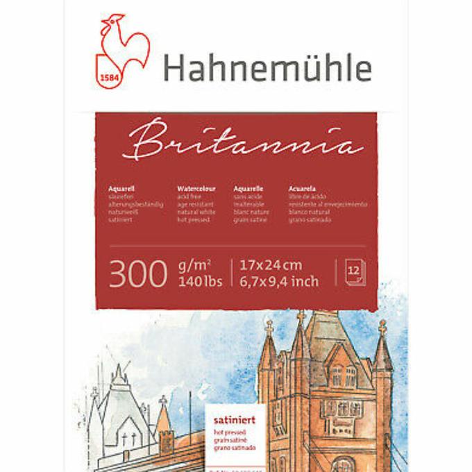 

Hahnemuhle Watercolour Paper Britannia Hot Pressed 17X24 Cm 12 Sheets