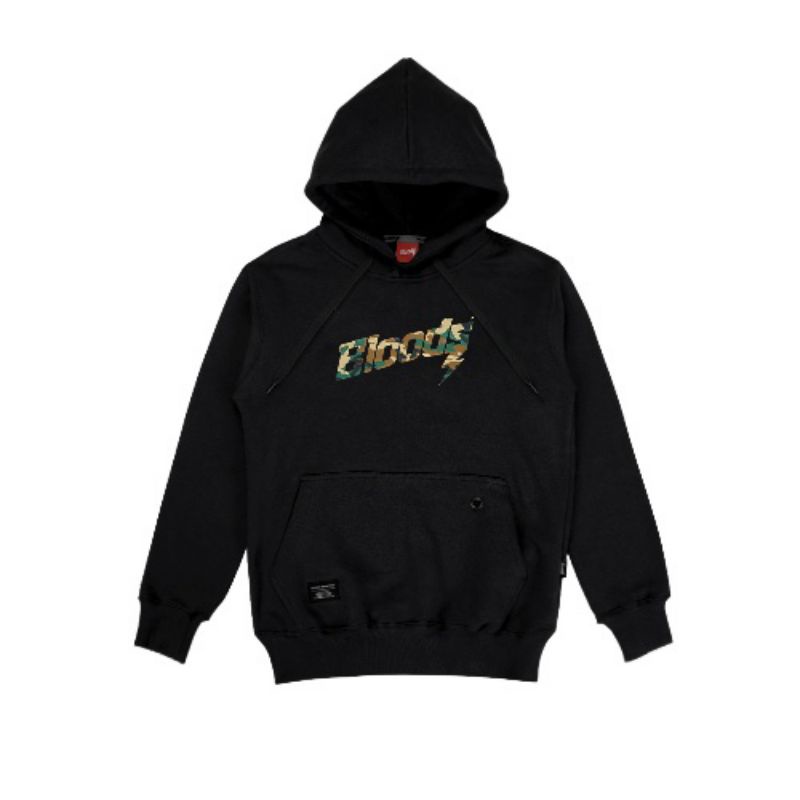 Bloods Pullover Army Black Hoodie Sweater Unisex Cowok Cewek