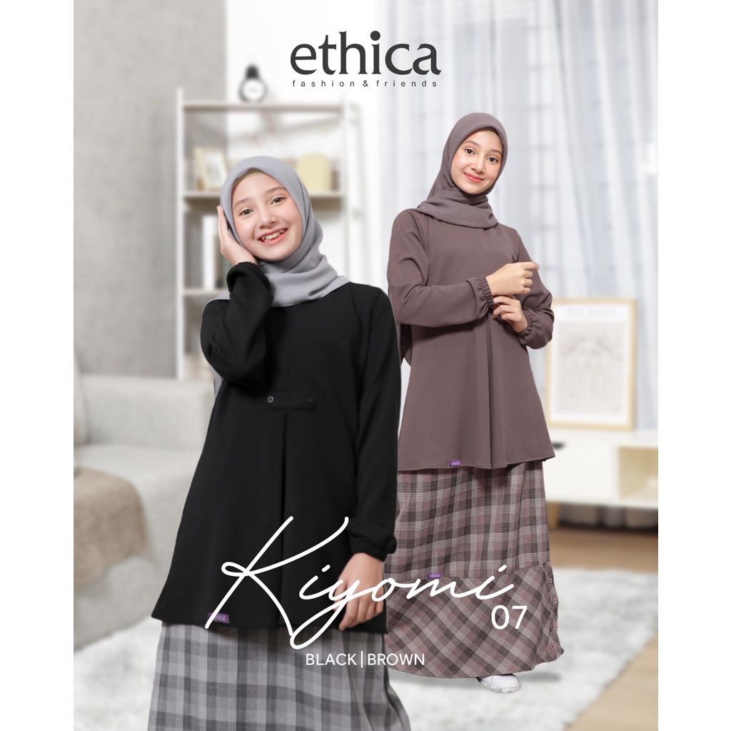 Ethica Kiyomi 07 Black, Brown Setelan Anak Remaja By Ethica