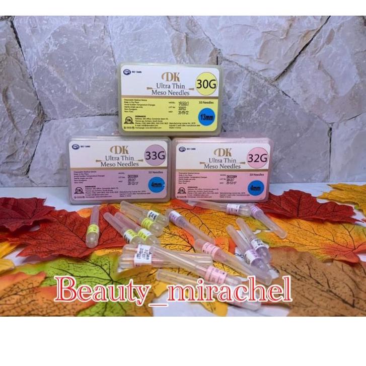 kode t0T4f PREMIUM DK Ultra Thin Needle meso needle | messo needle 32gX4mm dan 33gX4mm ECER 1 BIJI
