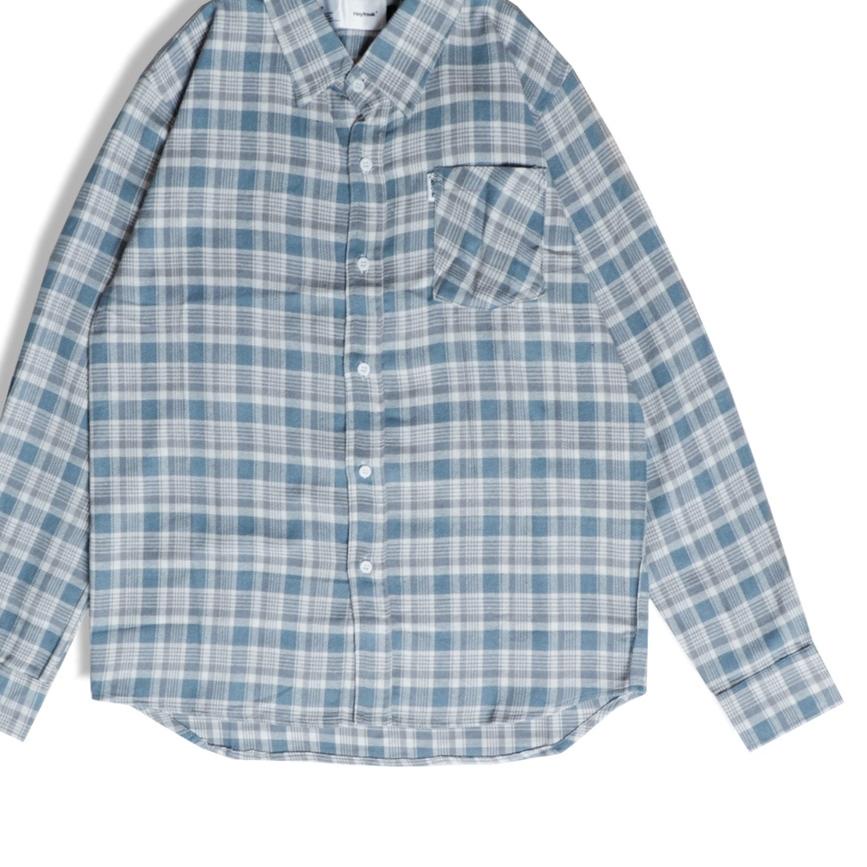 ➳ Heyfreak L-shirt Flanel Bio Blue ➳