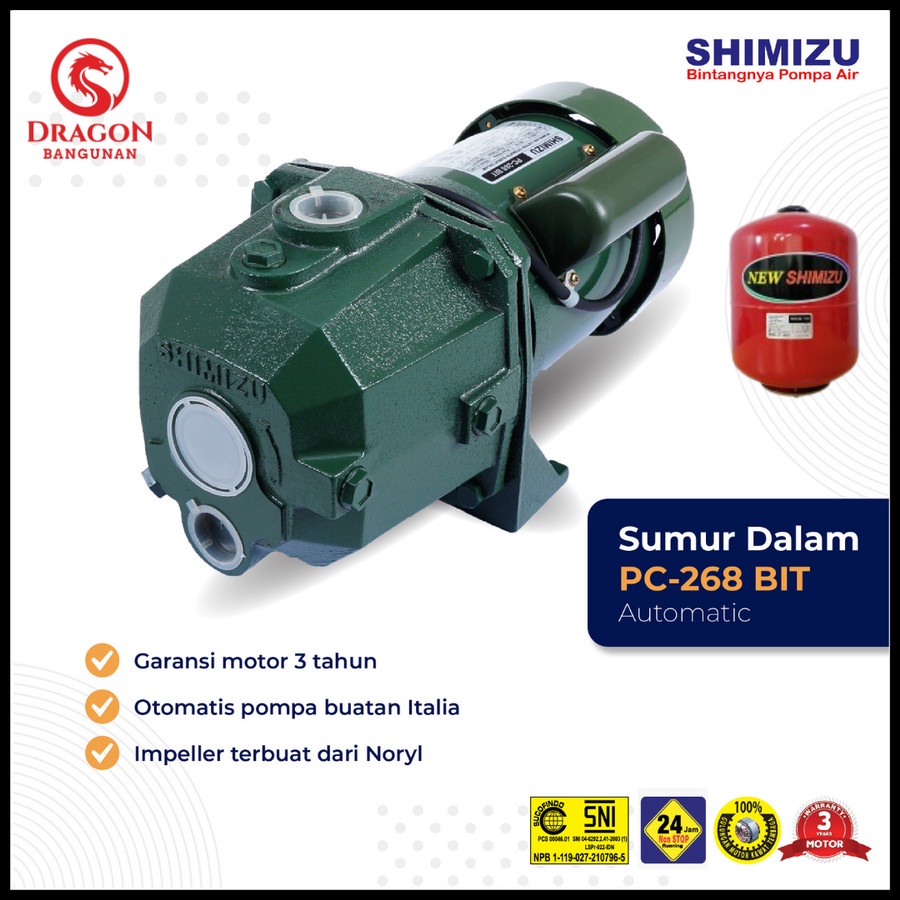 SHIMIZU PC 268 BIT - POMPA AIR JET PUMP SHIMIZU 268