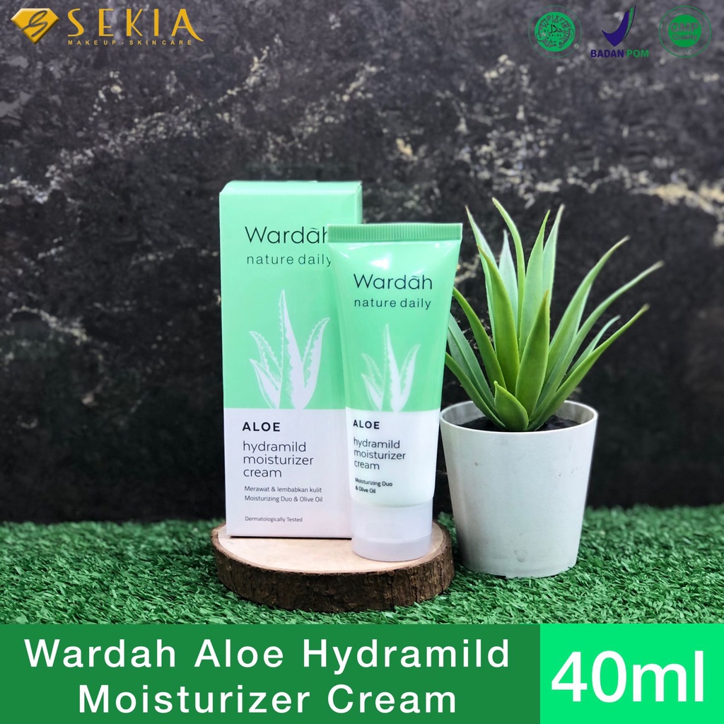 Jual WARDAH NATURE DAILY ALOE HYDRAMILD MOISTURIZER CREAM/ ALOEVERA
