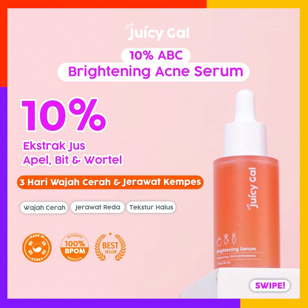 The Juicy Gal 10% ABC Brightening Acne Serum