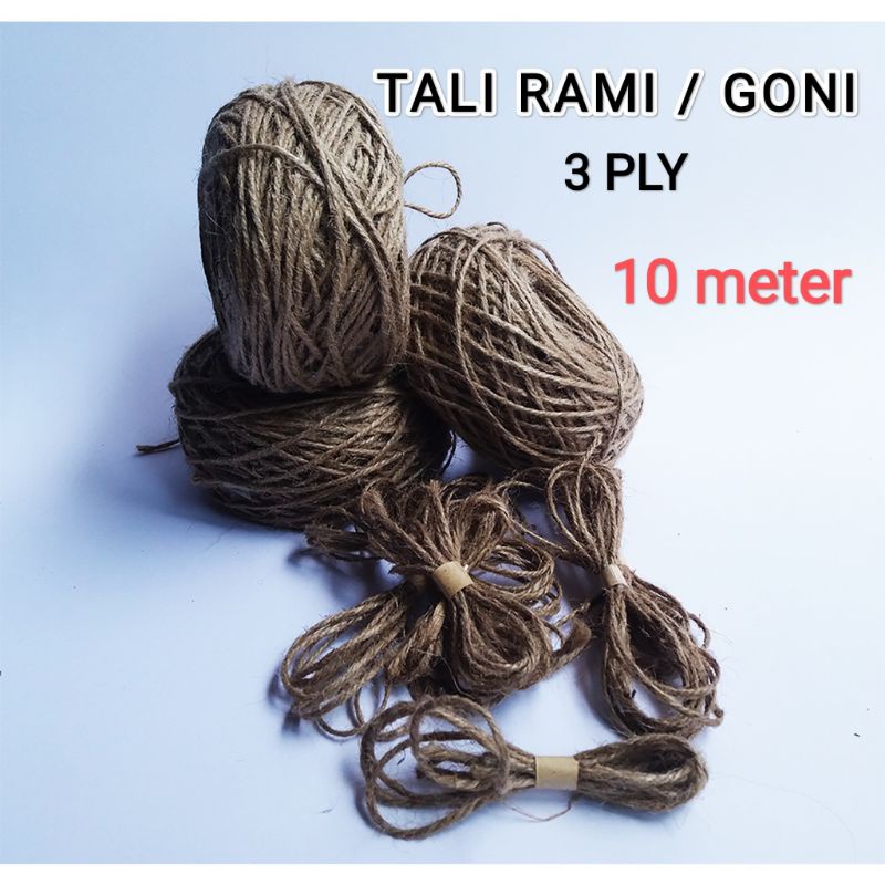 

TALI RAMI 3 PLY 10 m | TALI GONI 3 PLY | TALI POLAROID | TALI RAMI 3 PLY | VINTAGE | BUNGKUS KADO | TALI RAMI | TALI GONI | TALI