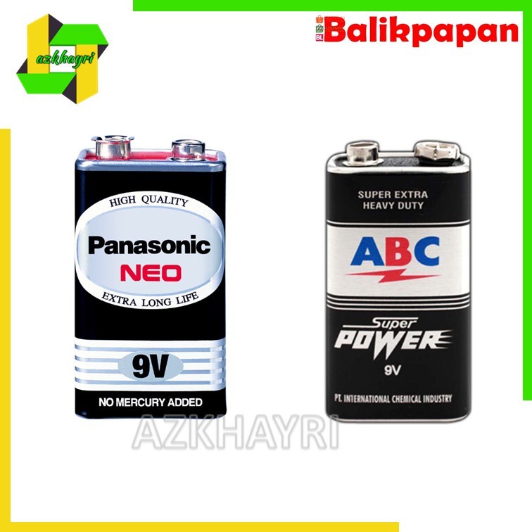 Baterai Batre Battery Kotak 9 V Panasonic ABC
