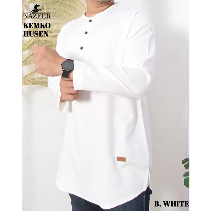 TERLARIS Baju Koko Pria Lengan Panjang Putih Tulang Broken White Katun Madinah /BAJU KOKO PRIA/BAJU 