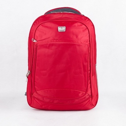 Tas Ransel Pria Polo Rise Tas Ransel Laptop Embos Belakang-Tas Punggung Pria-6539#18" - Merah(S6W6) 