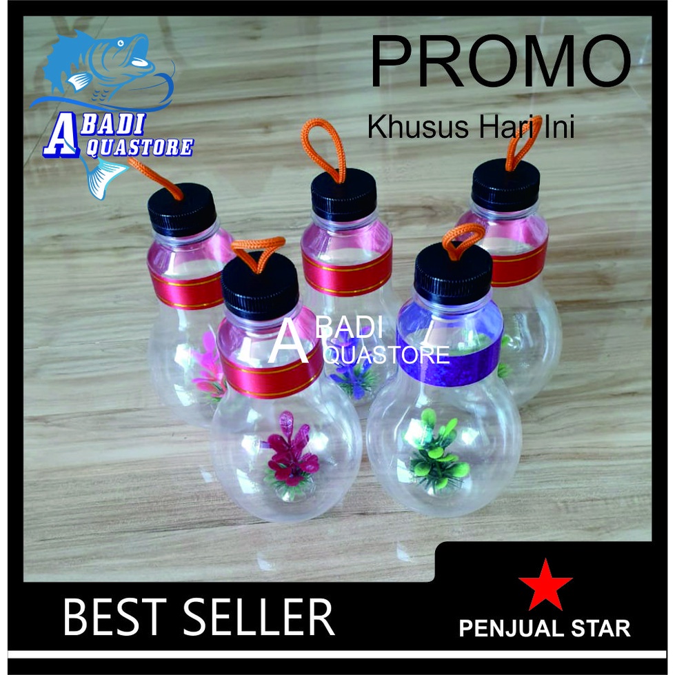 Botol Ikan Hias - Botol Cupang - Botol Mini - Botol Hias