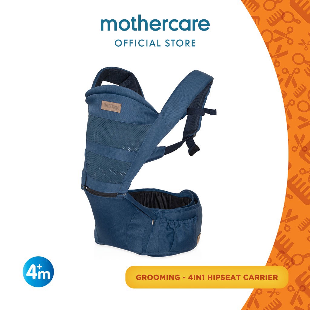 Jual Nuby 4 Way Hipseat Baby Carrier Navy Gendongan Bayi (Biru Tua