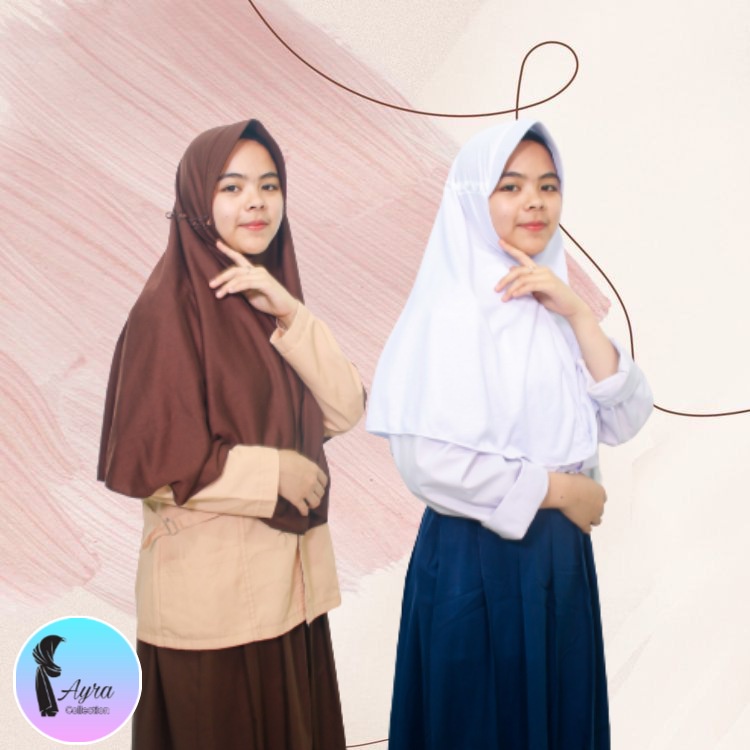 Jilbab Sekolah Innova Size L untuk Anak SMP
