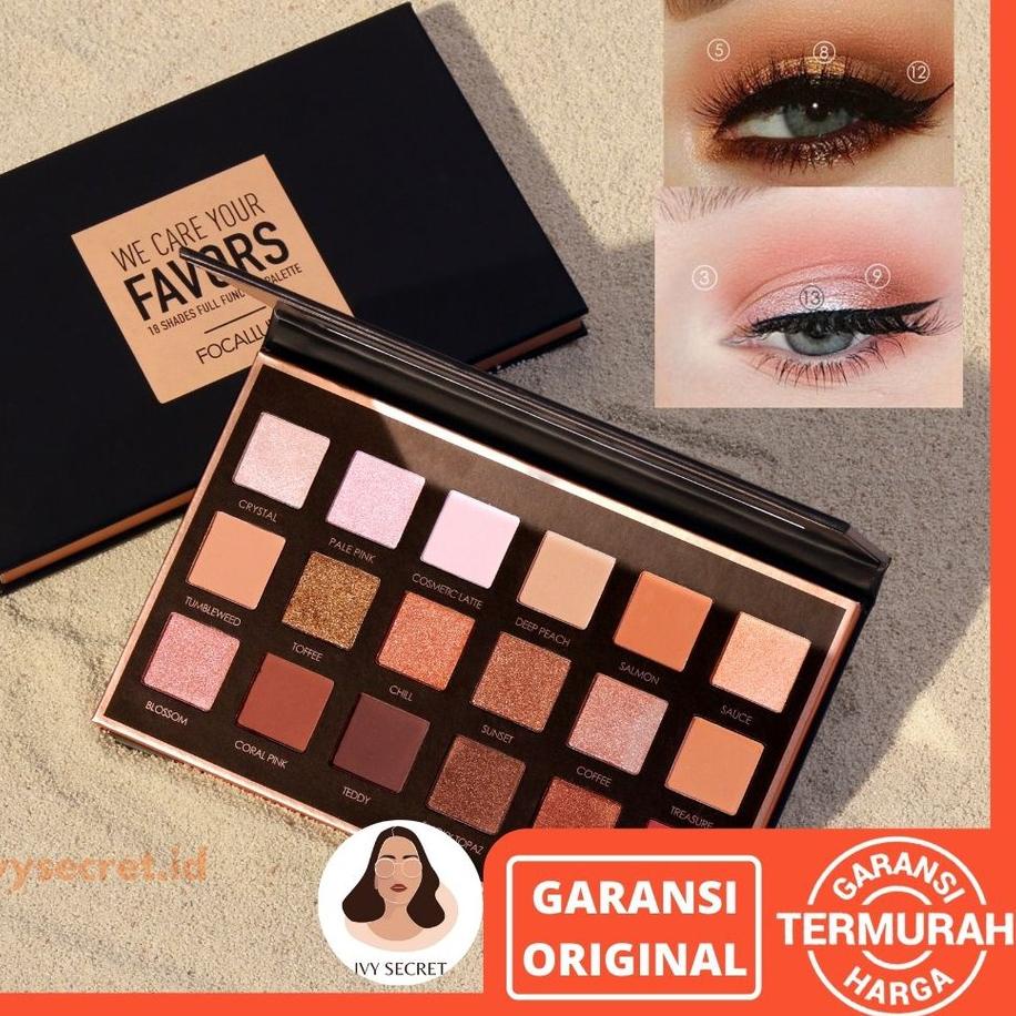 ❅ Focallure Neutrals 18 Shades Eyeshadow Focallure Eyeshadow Palette Focallure Eyeshadow Shimmer Foc
