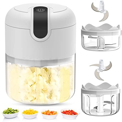 Blender Bumbu Mini USB Elektrik Portable /Food Chopper prosesor Garlic Rechargeable