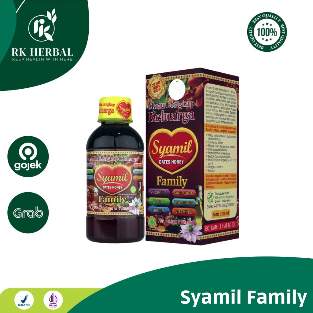 

Madu Syamil Dates Honey Family dan Syamil Dates Honey Anak - Original