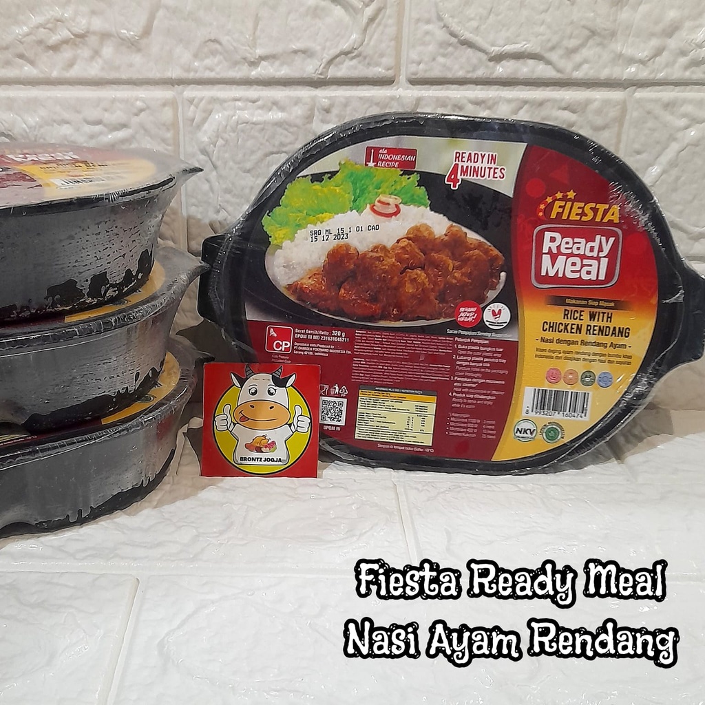 

FIESTA READY MEAL CHICKEN RENDANG - NASI AYAM RENDANG - BRONTZ JOGJA
