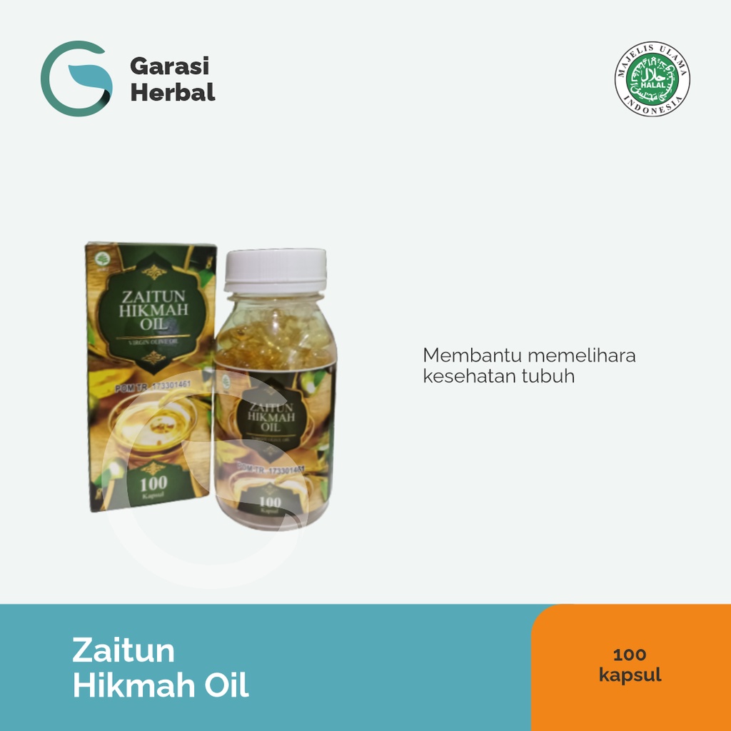 Minyak Zaitun Hikmah Oill | 100% asli minyak zaitun - 100 kapsul minyak zaitun 100% asli minyak zaitun minyak zaitun asli minyak zaitun untuk kesehatan