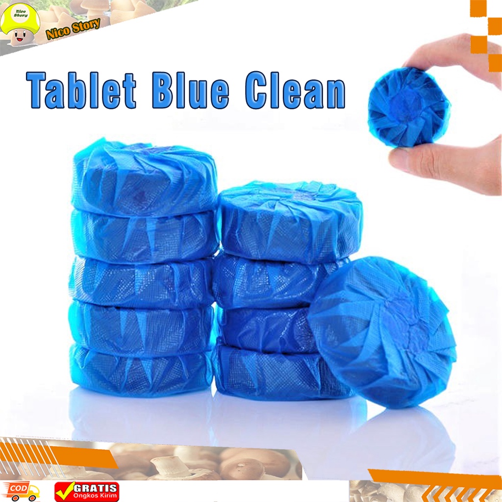 (NCS) Tablet Penyegar Toilet Automatic Blue Clean / Pembersih kloset / Cleaner Anti Bau / Jamur / Pembersih Biru