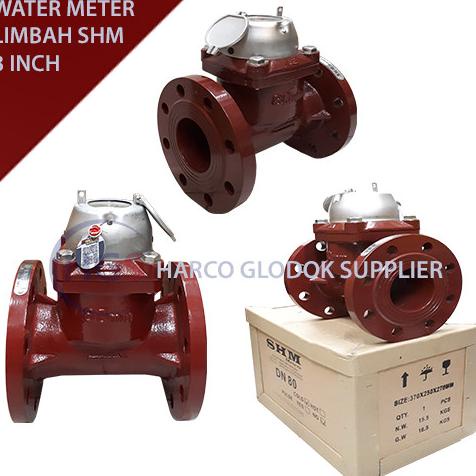 Water Meter Air Limbah Shm / Flow Meter Limbah 3" Inch