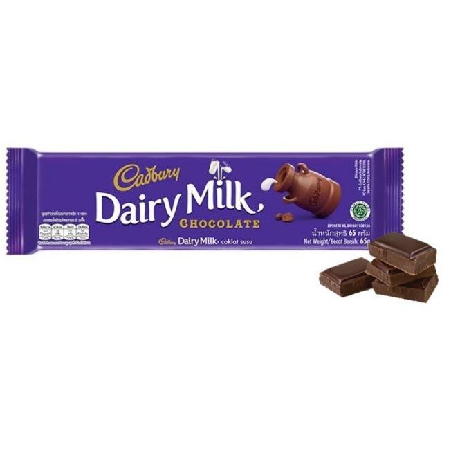 

Wow bangetk9K4w Cadbury Dairy Milk Chocolate Original Regular 62g, coklat dengan susu untuk Camilan