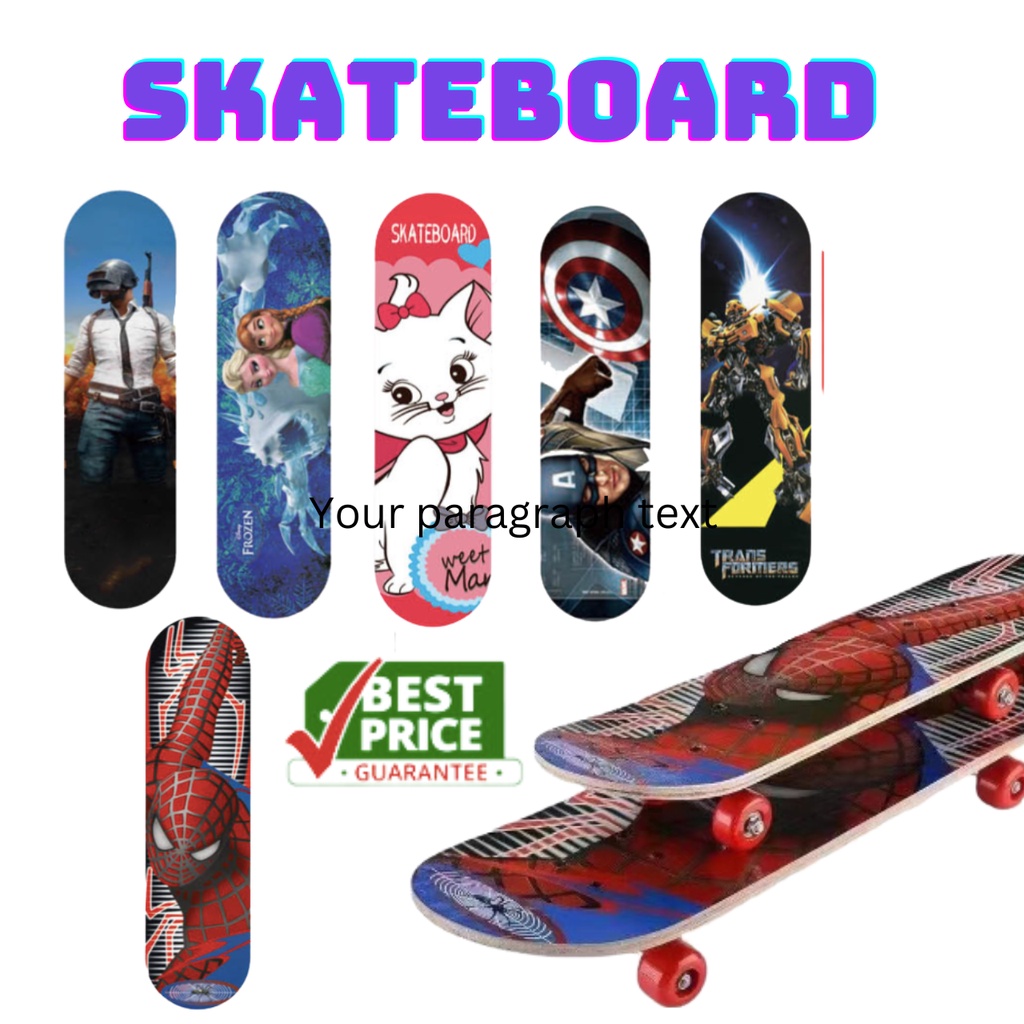 Papan Skateboard Anak /PAPAN SELUNCUR Mainan Anak Papan Skate