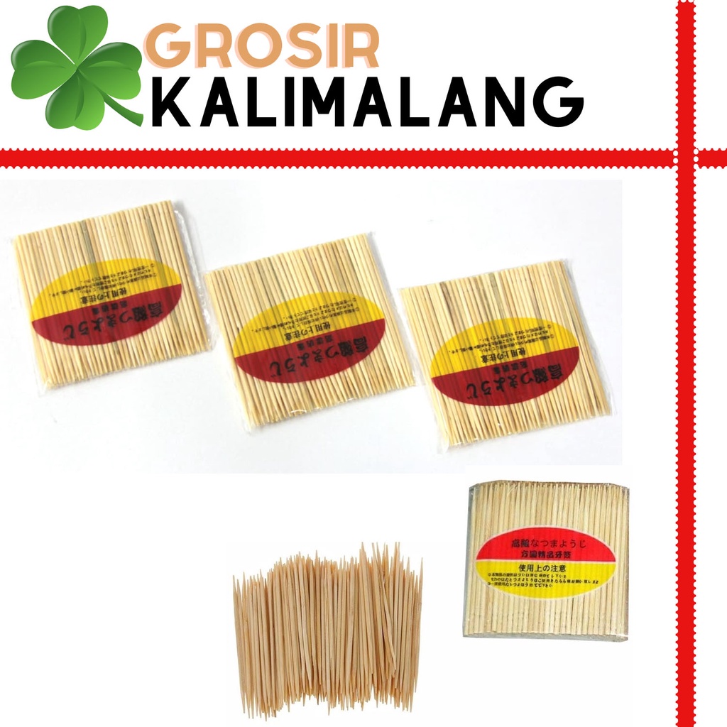 Tusuk Gigi Ukir Runcing isi 90pcs (Nett)