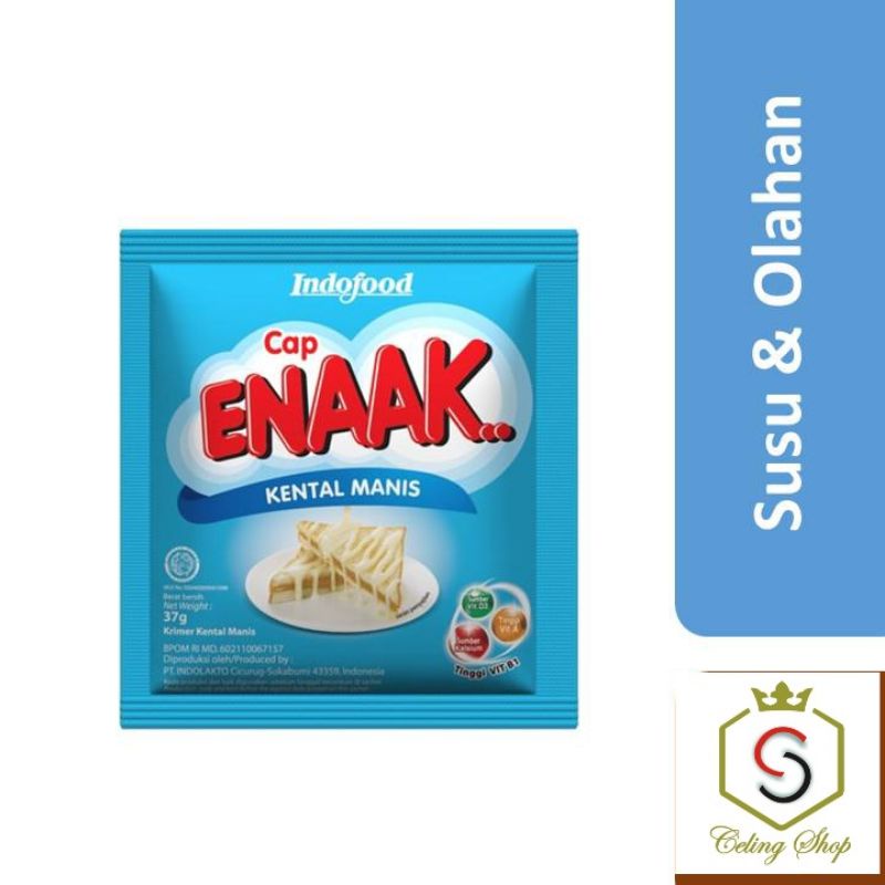 

cap ENAAK SACHET enaak kental manis putih 37gr