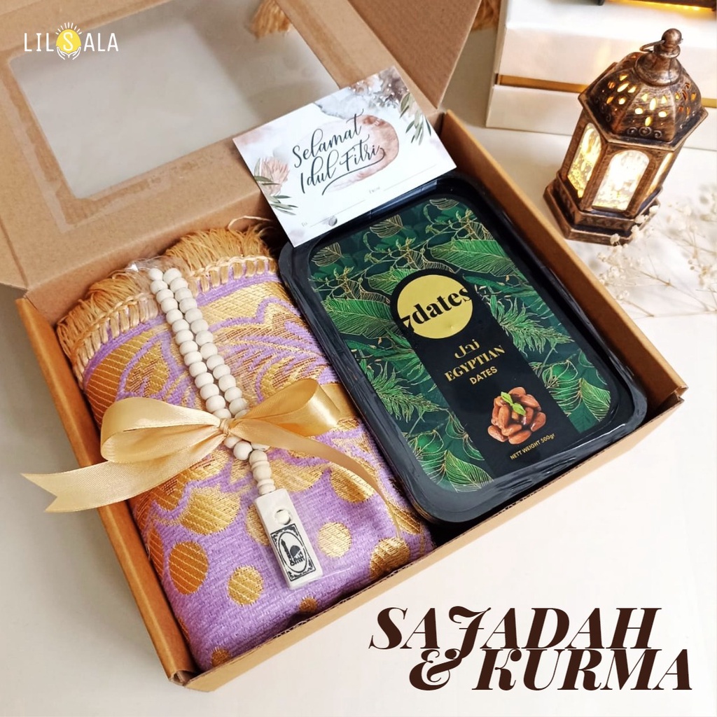 [BKURMA] Hampers Lebaran Kurma 7dates dan Sajadah Turkey Dewasa Idul Fitri Parcel Ramadhan