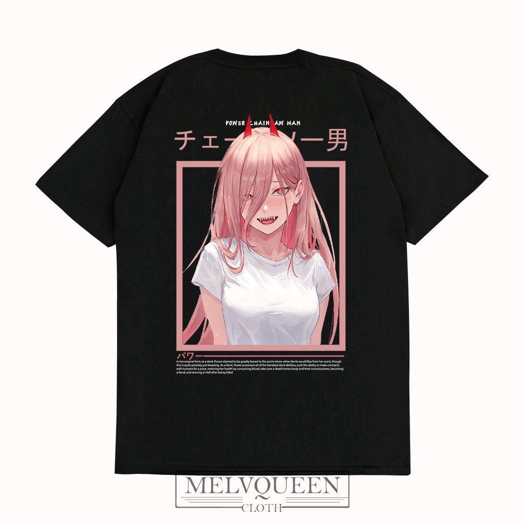 Baju Kaos Anime Chainsaw Man | Baju Manga Chainsaw Man | Power Chainsaw Man