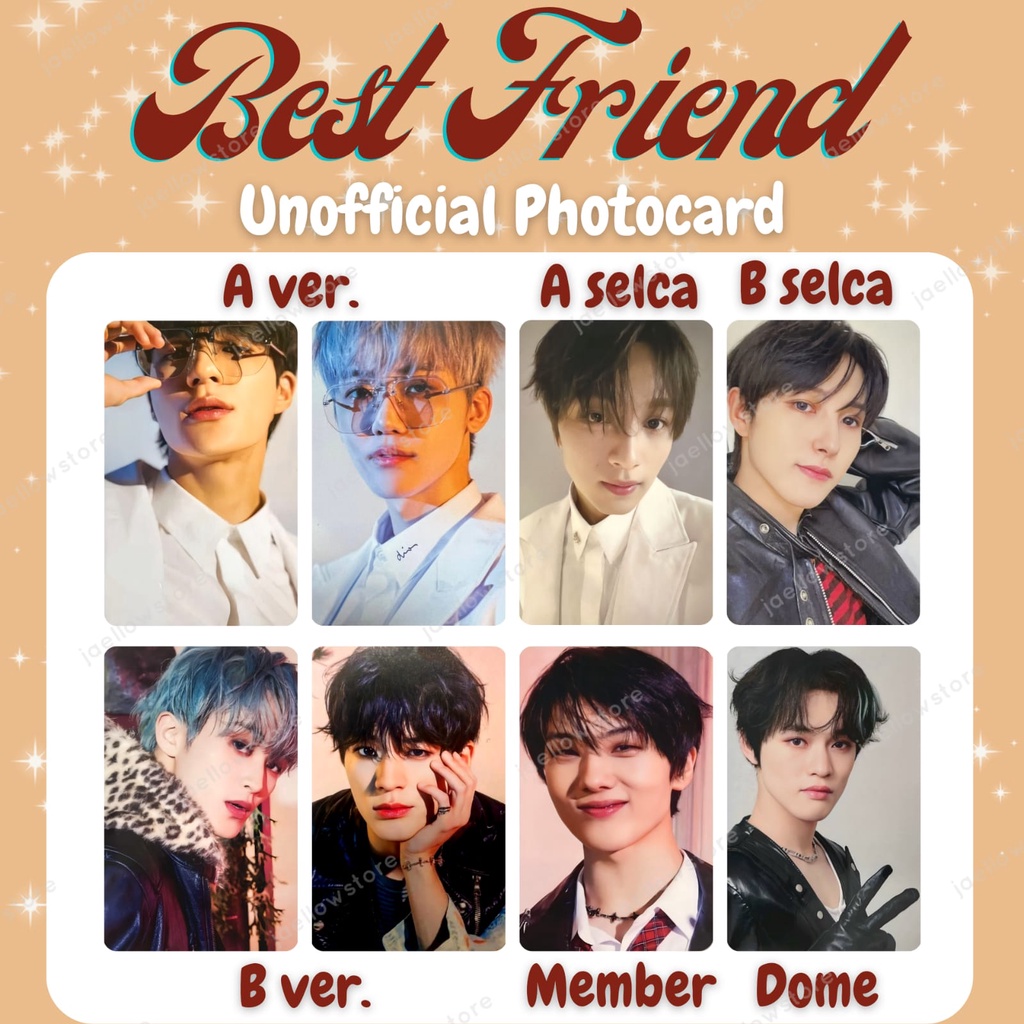 PHOTOCARD BEST FRIEND EVER NCT DREAM JAEMIN JENO MARK HAECHAN JISUNG RENJUN CHENLE