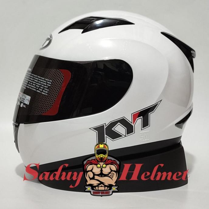Helm Kyt R10 Solid White / Kyt R10 Putih Full Face Storfeecaa