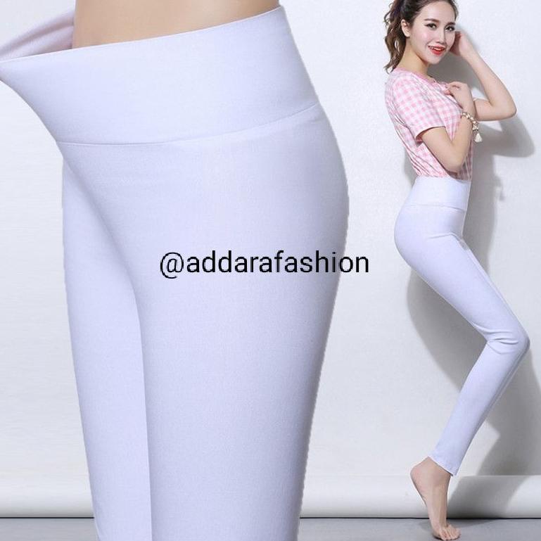 STOK TERBATAS LEGGING PUTIH | LEGGING IMPORT TEBAL KOREA | LEGGING SAKTI | LEGGING HW HIGHWAIST | LE