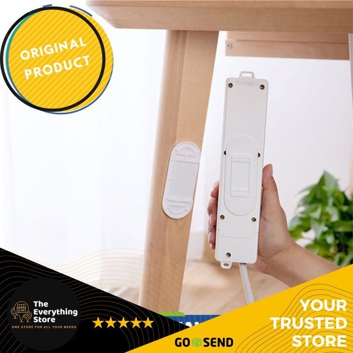 Adhesive Socket Mount Rak Gantungan Hook Wall Hanger Organizer