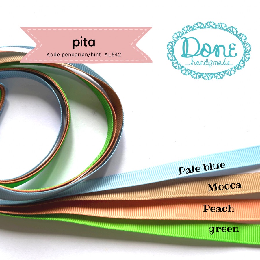 Done Handymade ribbon pita salur craft ribbon pita grosgrain AL542